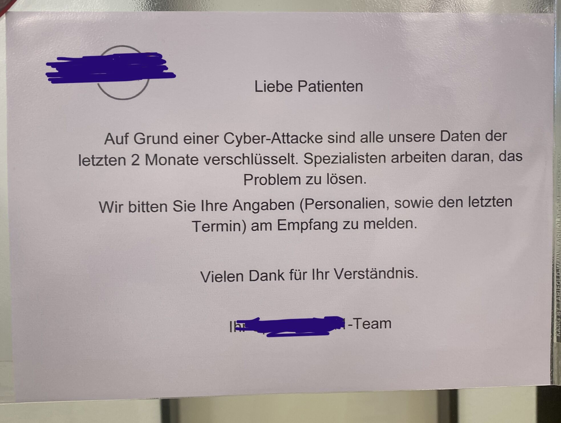 The threat is real!